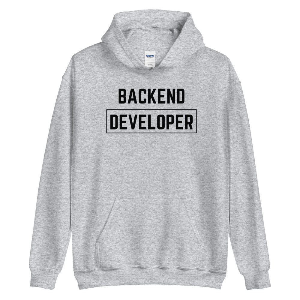 "BACKEND DEVELOPER" Light Hoodie The Developer Shop