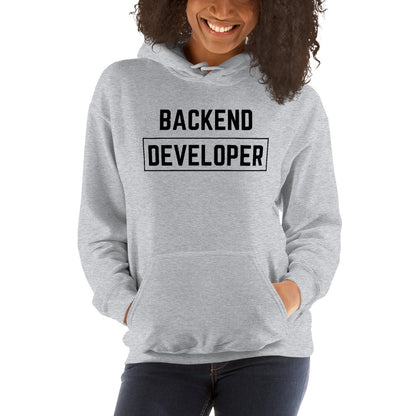 "BACKEND DEVELOPER" Light Hoodie The Developer Shop