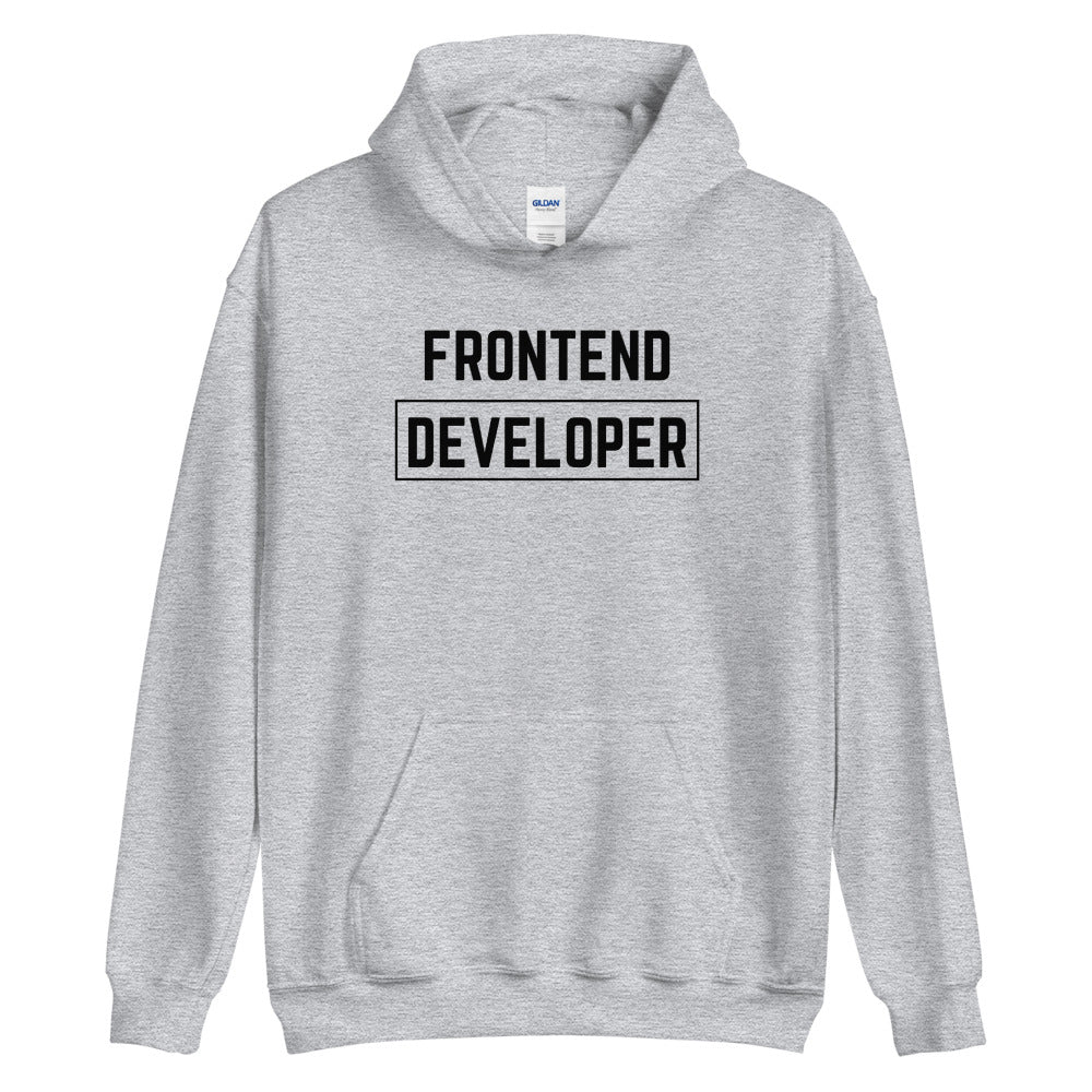 "FRONTEND DEVELOPER" Light Hoodie The Developer Shop