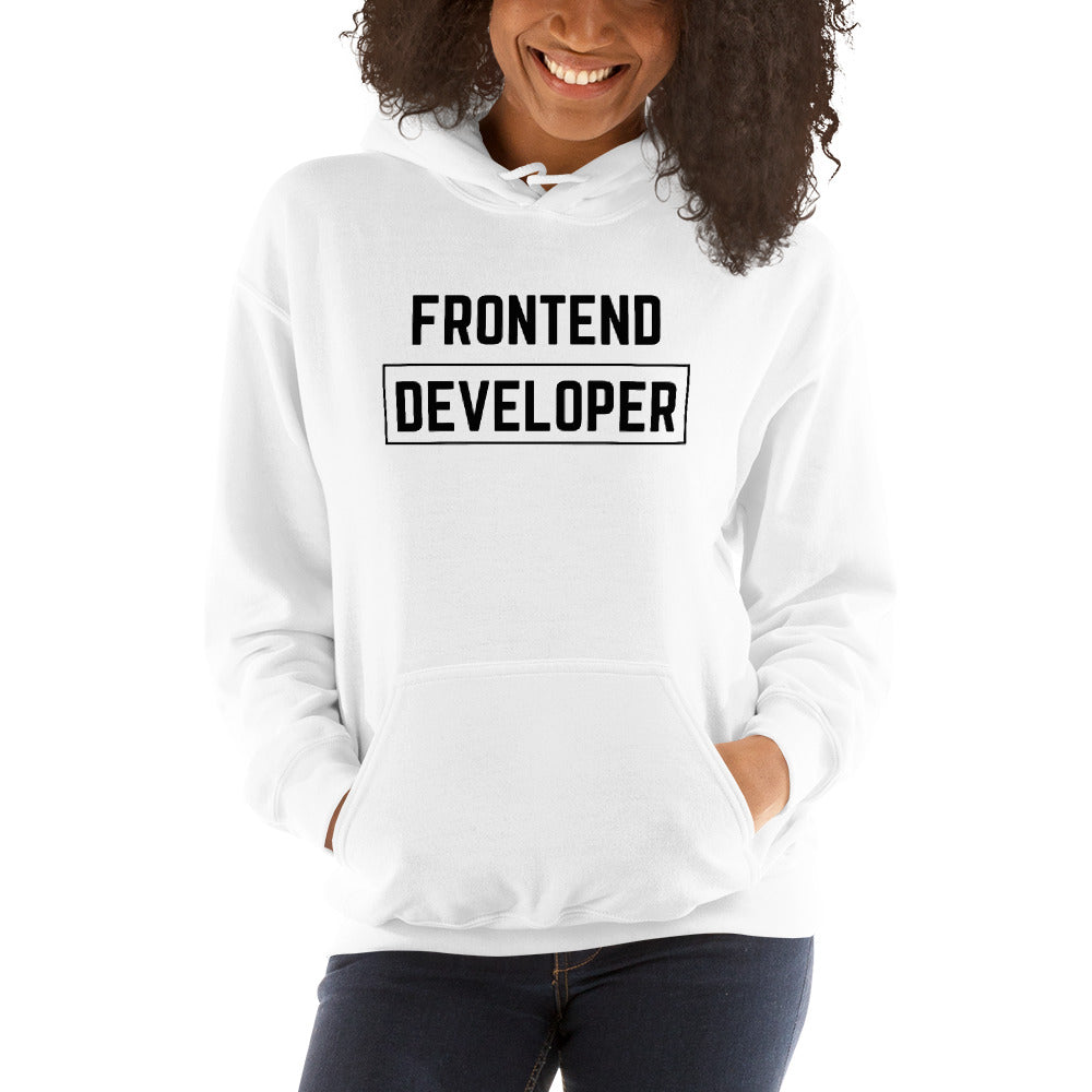 "FRONTEND DEVELOPER" Light Hoodie The Developer Shop