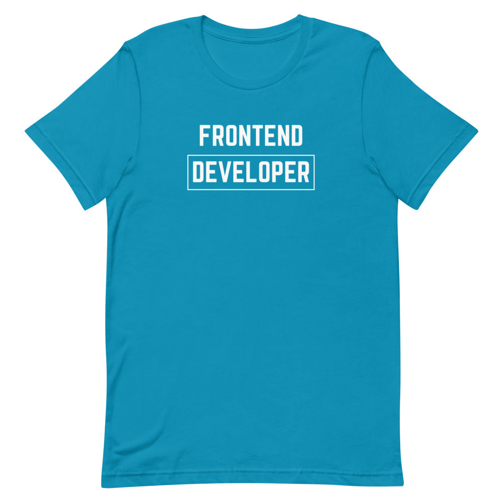 "FRONTEND DEVELOPER" Dark T-Shirt The Developer Shop