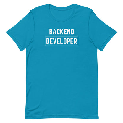 "BACKEND DEVELOPER" Dark T-Shirt The Developer Shop