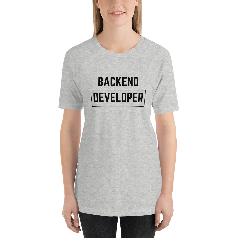 "BACKEND DEVELOPER" Light T-Shirt The Developer Shop