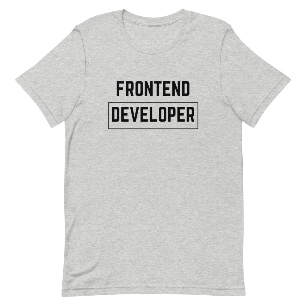 "FRONTEND DEVELOPER" Light T-Shirt The Developer Shop