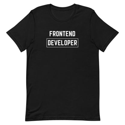 "FRONTEND DEVELOPER" Dark T-Shirt The Developer Shop