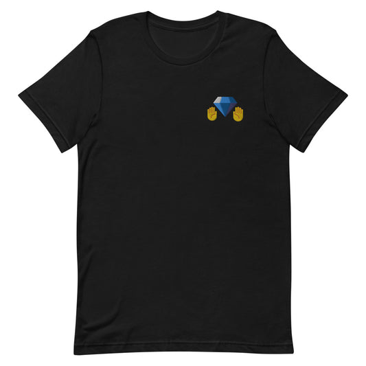 "DIAMOND HANDS" Embroidered T-Shirt The Developer Shop