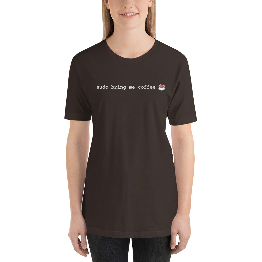 "SUDO BRING ME COFFEE" T-Shirt The Developer Shop