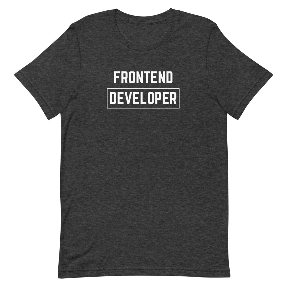 "FRONTEND DEVELOPER" Dark T-Shirt The Developer Shop