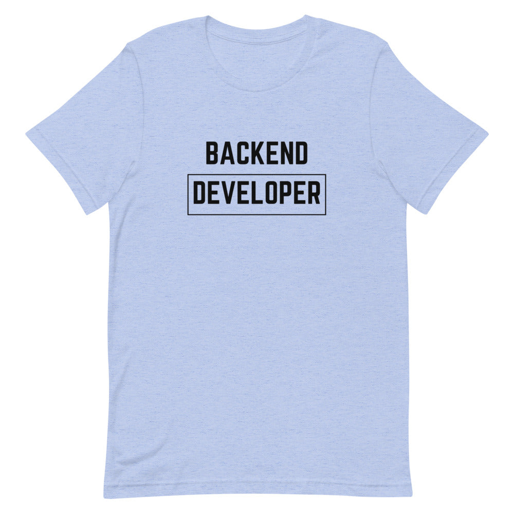 "BACKEND DEVELOPER" Light T-Shirt The Developer Shop