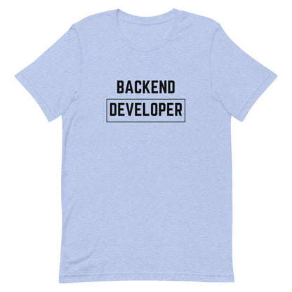 "BACKEND DEVELOPER" Light T-Shirt The Developer Shop