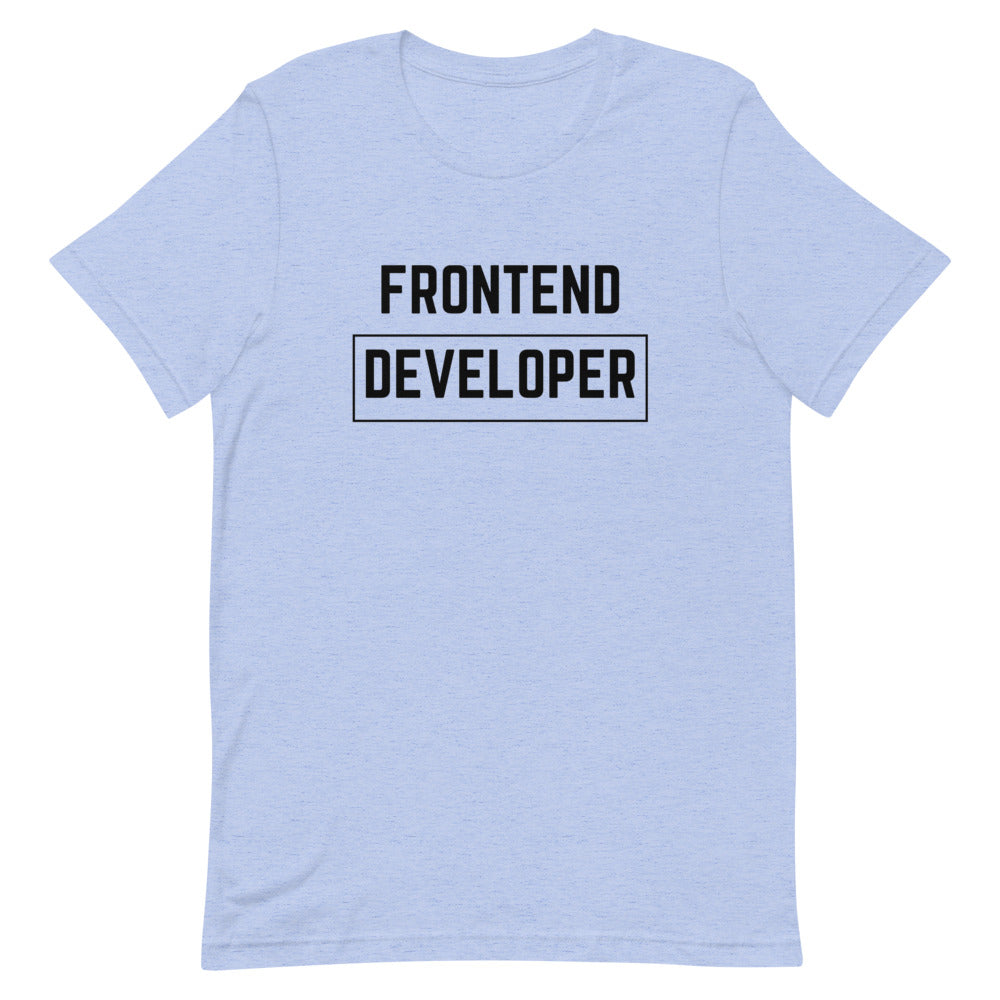 "FRONTEND DEVELOPER" Light T-Shirt The Developer Shop