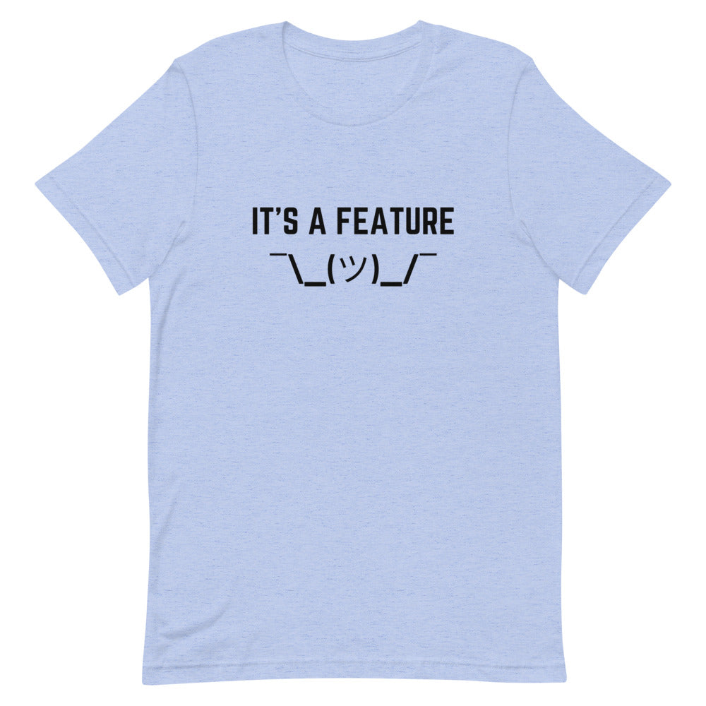 "IT'S A FEATURE" Light T-Shirt The Developer Shop