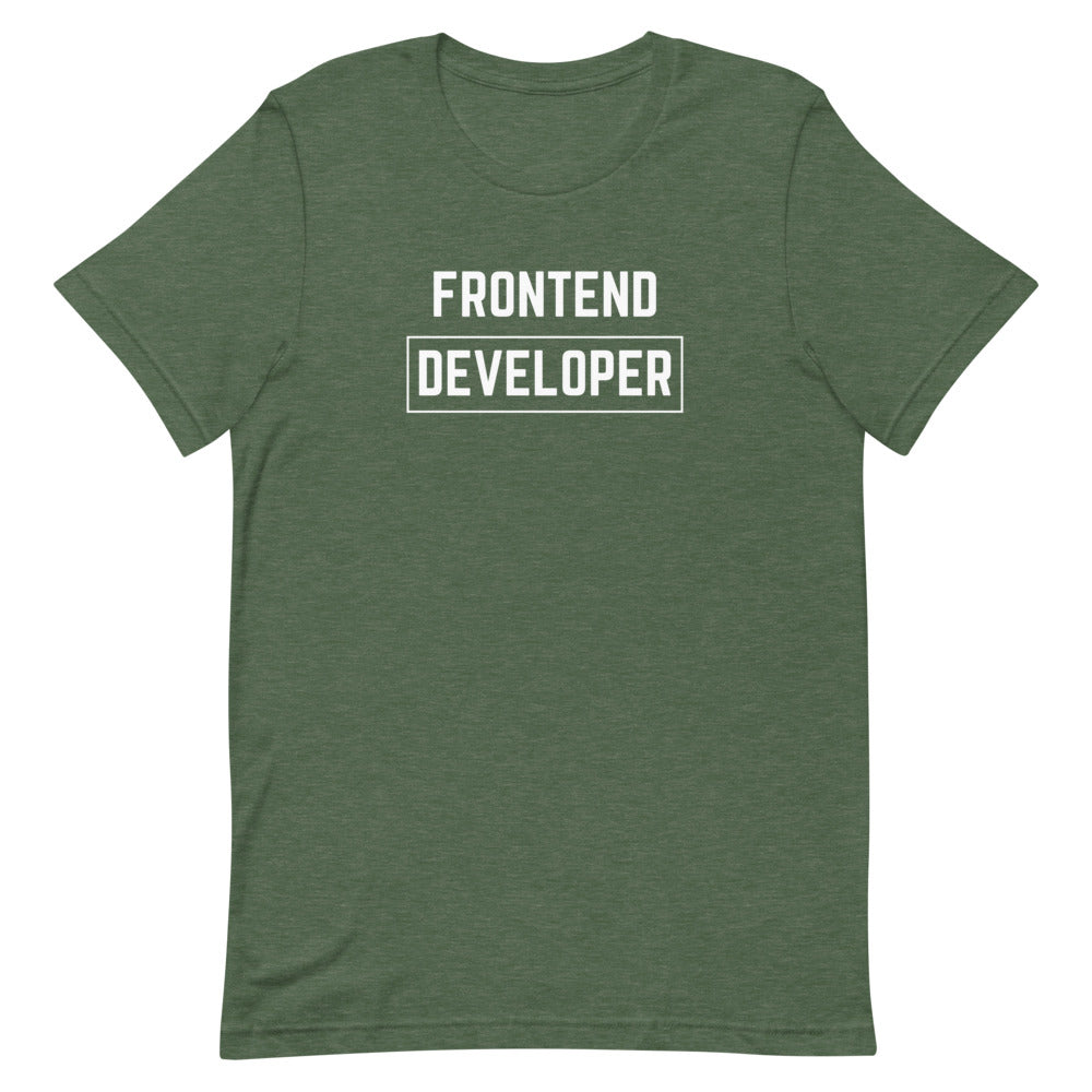 "FRONTEND DEVELOPER" Dark T-Shirt The Developer Shop