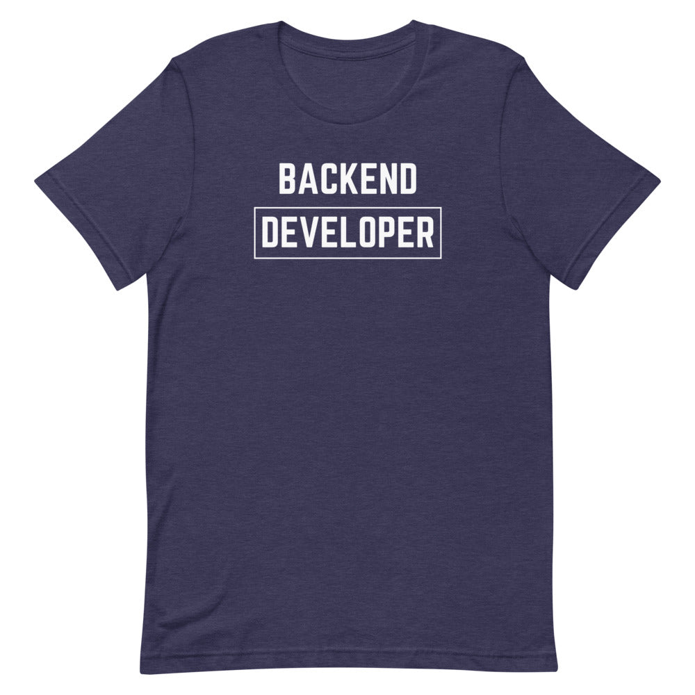 "BACKEND DEVELOPER" Dark T-Shirt The Developer Shop