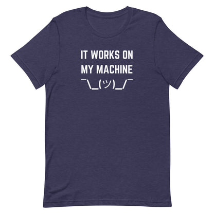 "IT WORKS ON MY MACHINE" Dark T-Shirt The Developer Shop