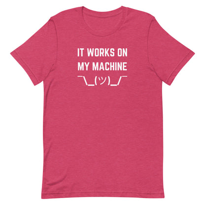 "IT WORKS ON MY MACHINE" Dark T-Shirt The Developer Shop