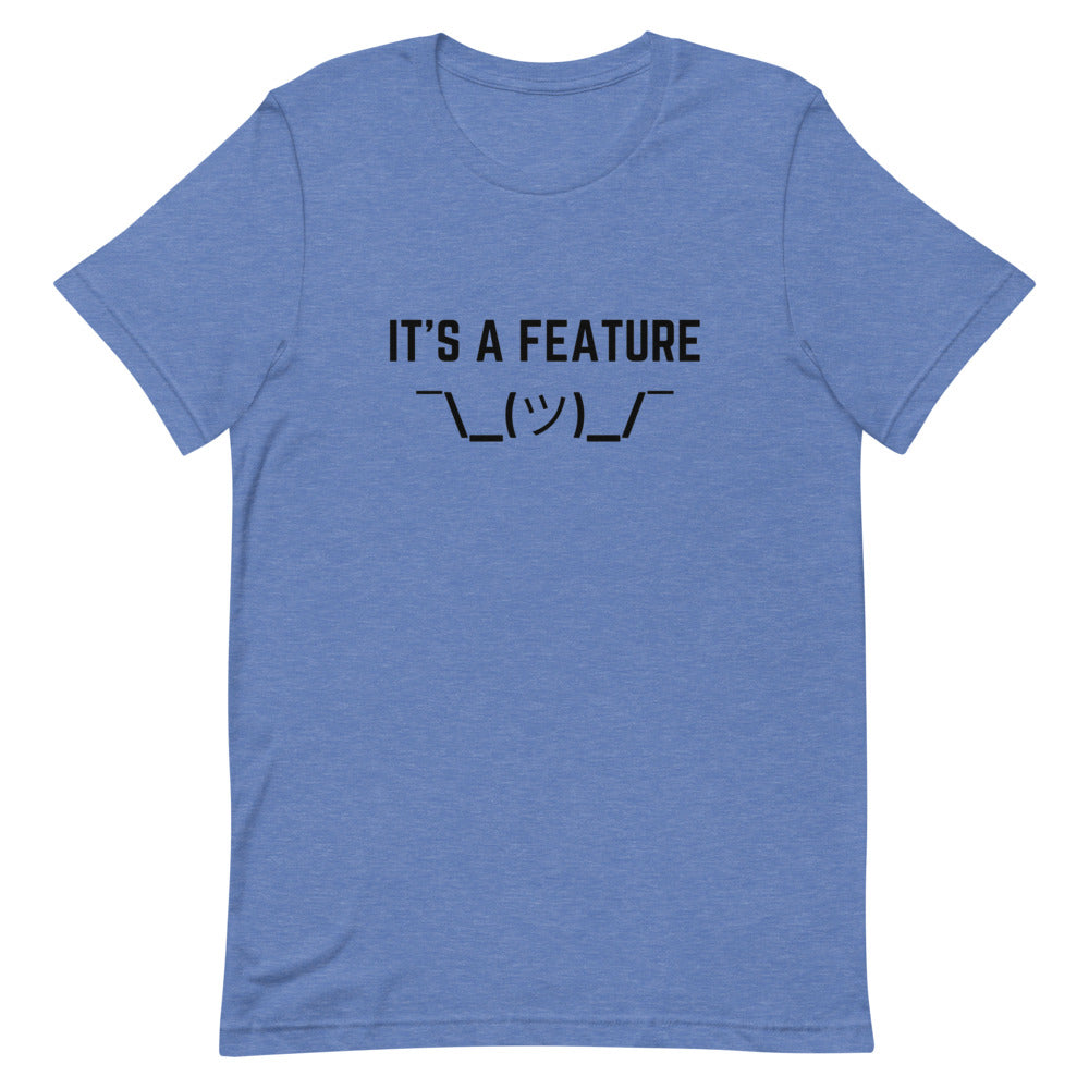 "IT'S A FEATURE" Light T-Shirt The Developer Shop