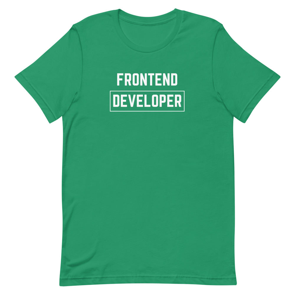 "FRONTEND DEVELOPER" Dark T-Shirt The Developer Shop