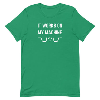 "IT WORKS ON MY MACHINE" Dark T-Shirt The Developer Shop