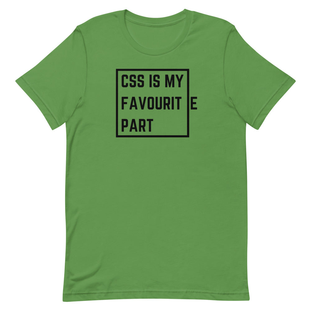 "CSS IS MY FAVOURITE PART" T-Shirt The Developer Shop