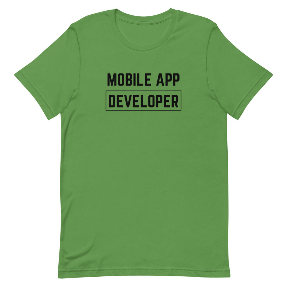 "MOBILE APP DEVELOPER" Light T-Shirt The Developer Shop