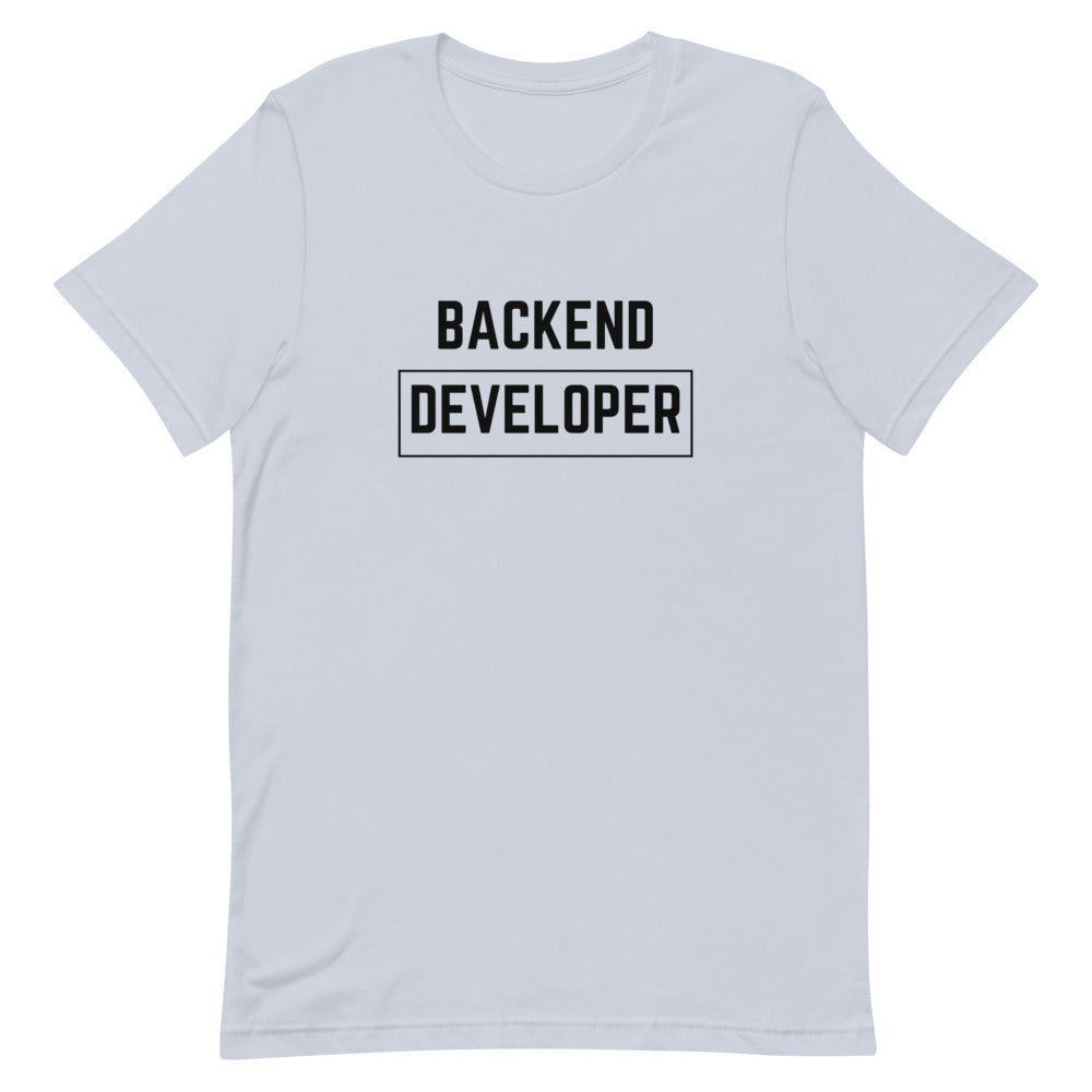 "BACKEND DEVELOPER" Light T-Shirt The Developer Shop