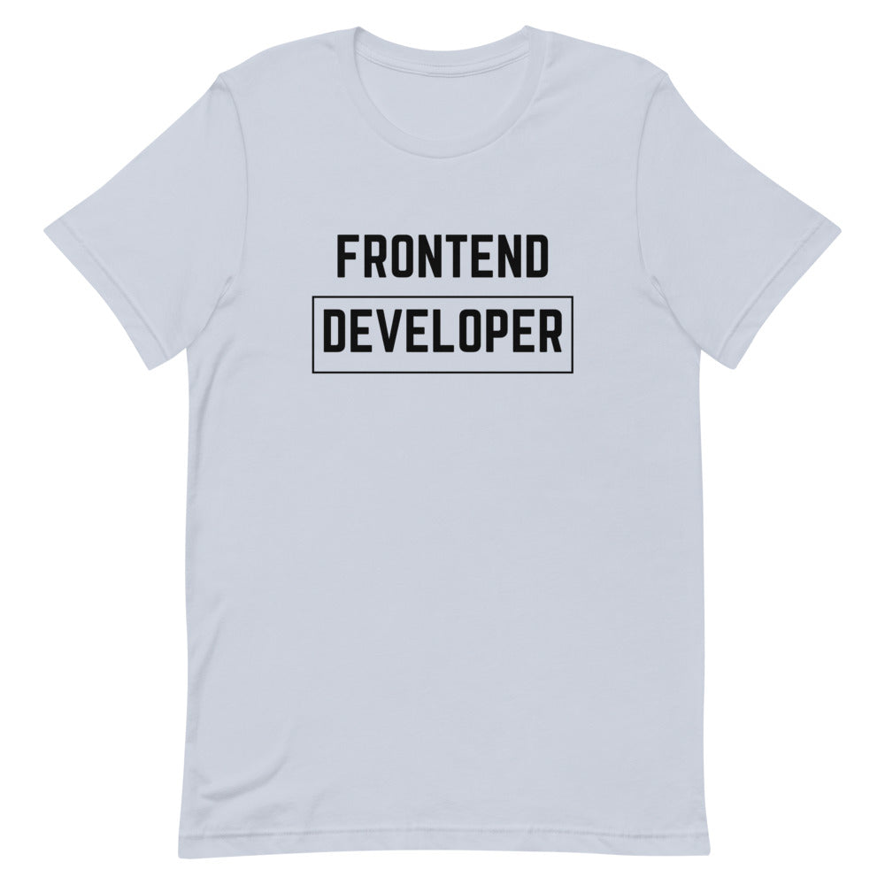 "FRONTEND DEVELOPER" Light T-Shirt The Developer Shop