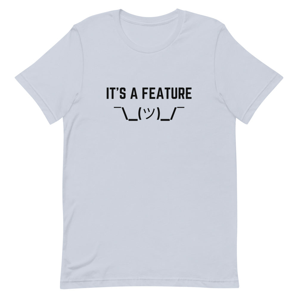 "IT'S A FEATURE" Light T-Shirt The Developer Shop