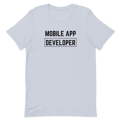 "MOBILE APP DEVELOPER" Light T-Shirt The Developer Shop