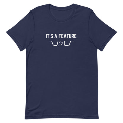 "IT'S A FEATURE" Dark T-Shirt The Developer Shop