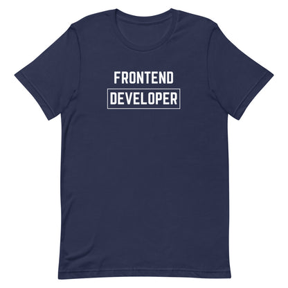 "FRONTEND DEVELOPER" Dark T-Shirt The Developer Shop