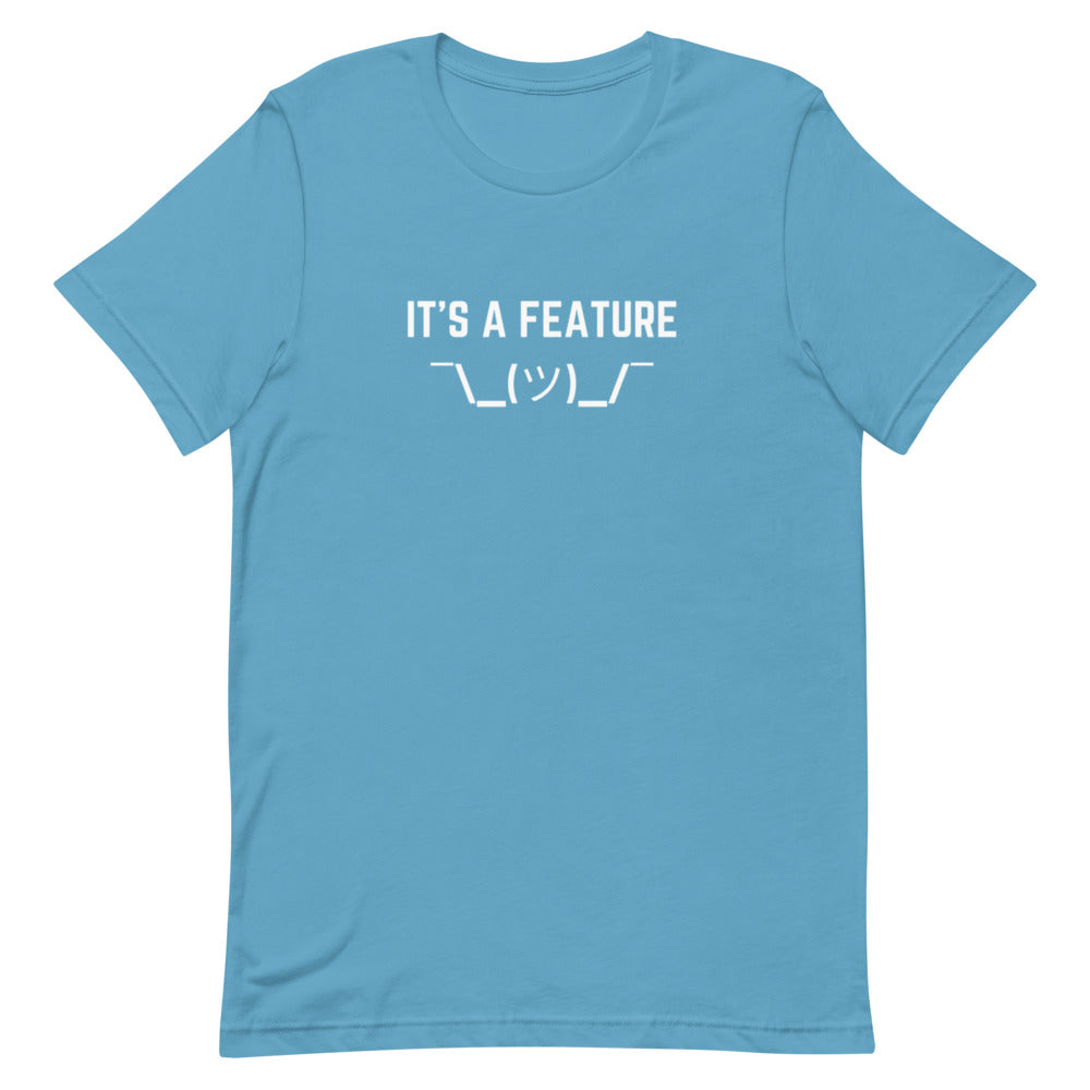 "IT'S A FEATURE" Dark T-Shirt The Developer Shop