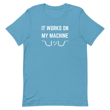 "IT WORKS ON MY MACHINE" Dark T-Shirt The Developer Shop