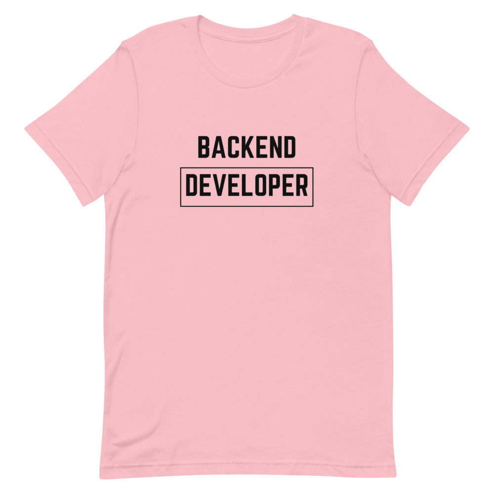 "BACKEND DEVELOPER" Light T-Shirt The Developer Shop