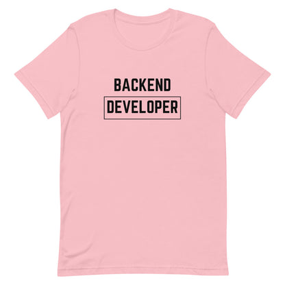 "BACKEND DEVELOPER" Light T-Shirt The Developer Shop