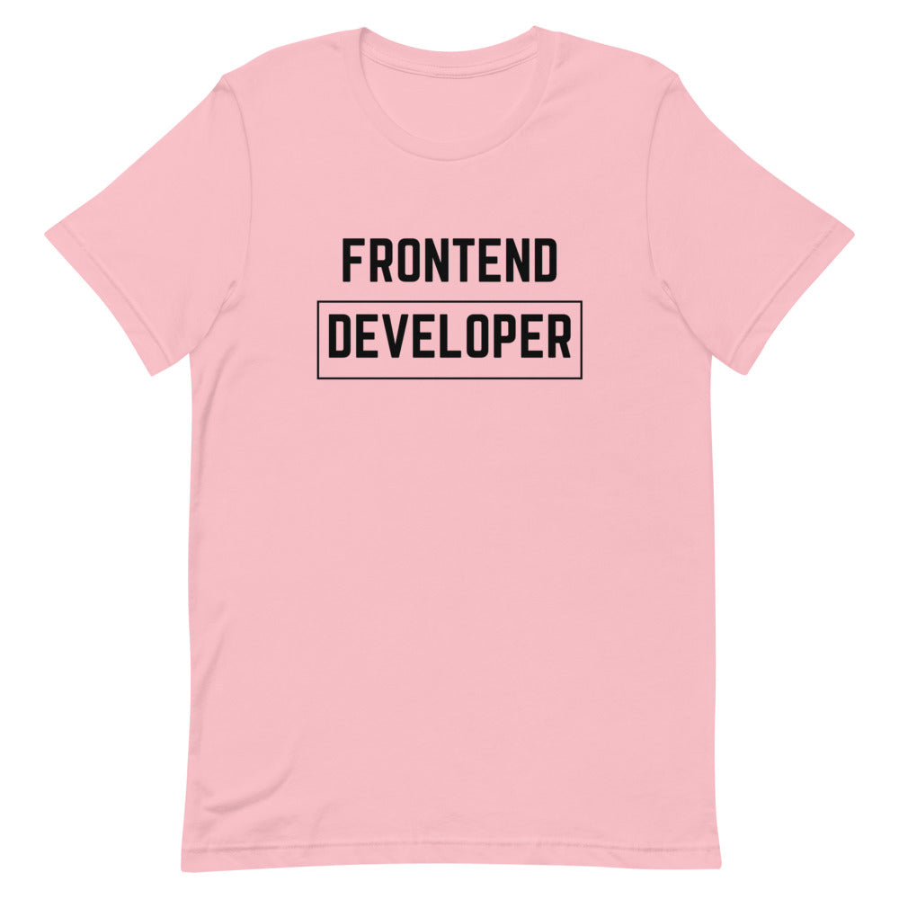 "FRONTEND DEVELOPER" Light T-Shirt The Developer Shop