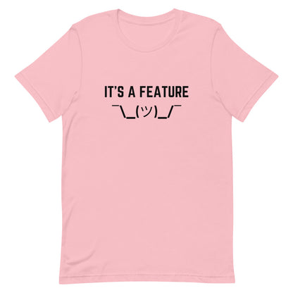 "IT'S A FEATURE" Light T-Shirt The Developer Shop