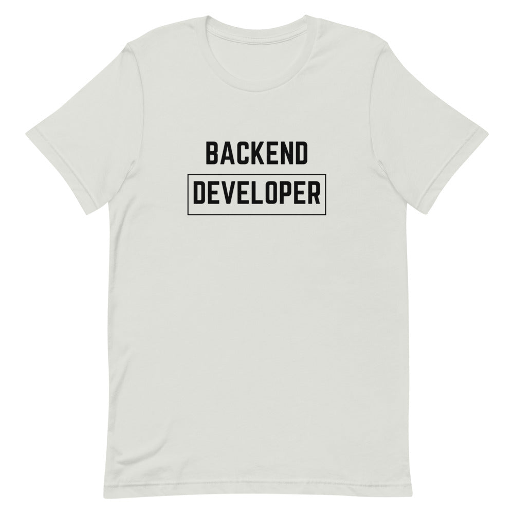 "BACKEND DEVELOPER" Light T-Shirt The Developer Shop