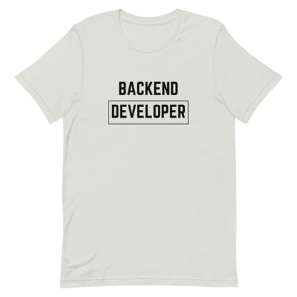 "BACKEND DEVELOPER" Light T-Shirt The Developer Shop