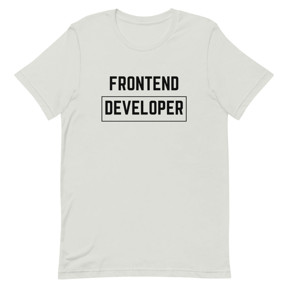 "FRONTEND DEVELOPER" Light T-Shirt The Developer Shop