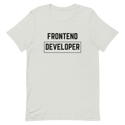 "FRONTEND DEVELOPER" Light T-Shirt The Developer Shop