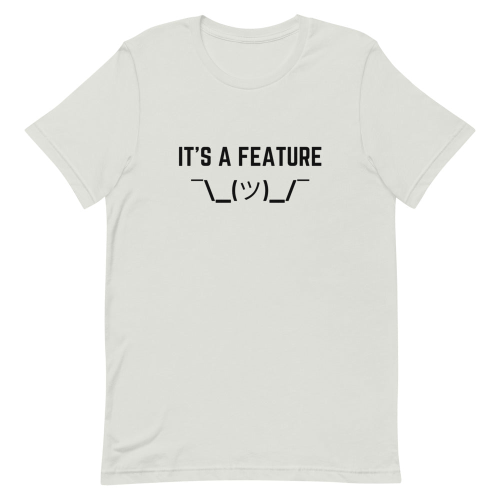 "IT'S A FEATURE" Light T-Shirt The Developer Shop