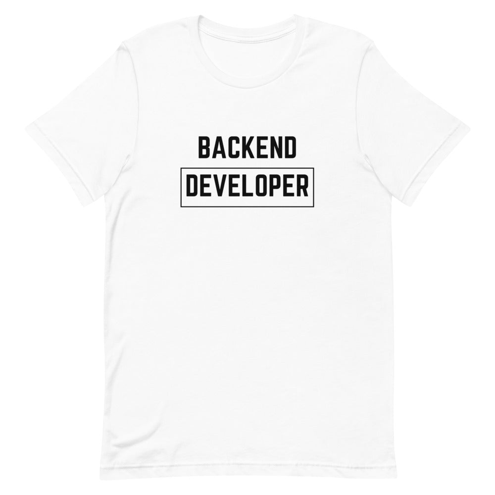 "BACKEND DEVELOPER" Light T-Shirt The Developer Shop