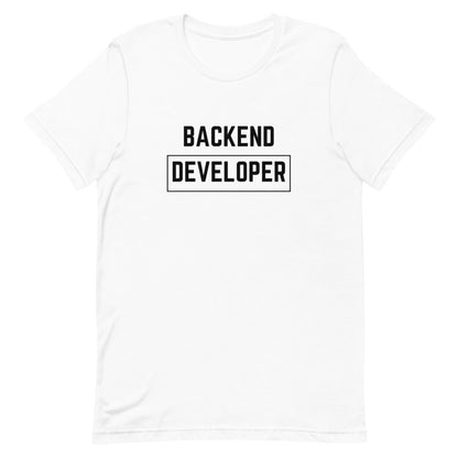 "BACKEND DEVELOPER" Light T-Shirt The Developer Shop