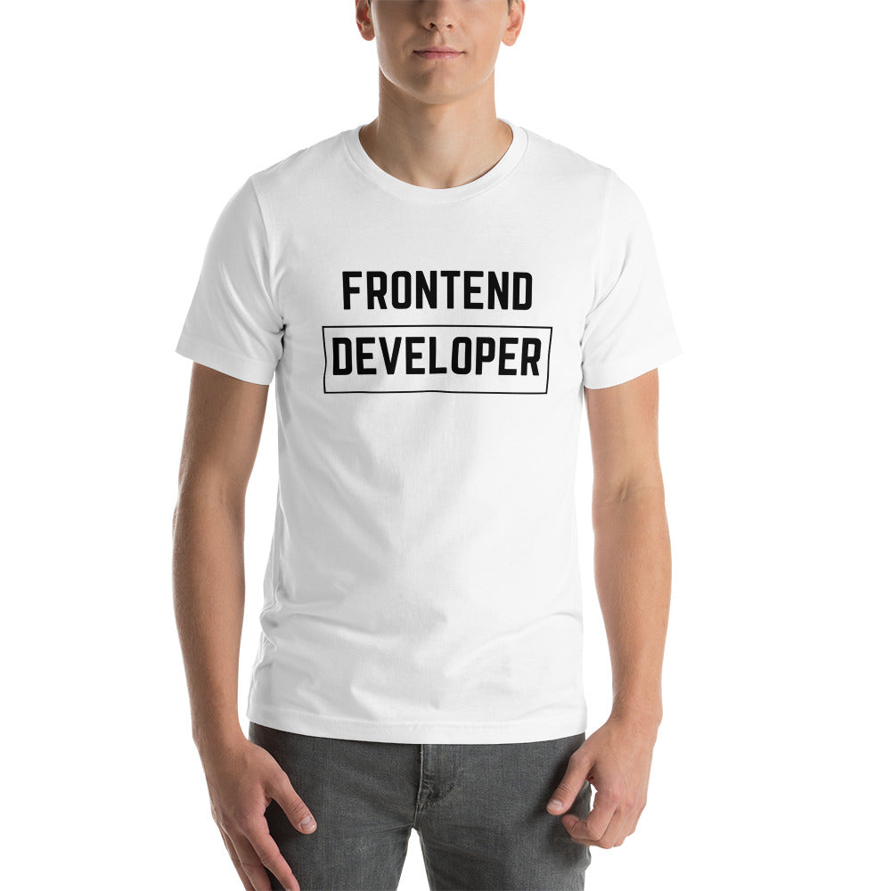 "FRONTEND DEVELOPER" Light T-Shirt The Developer Shop