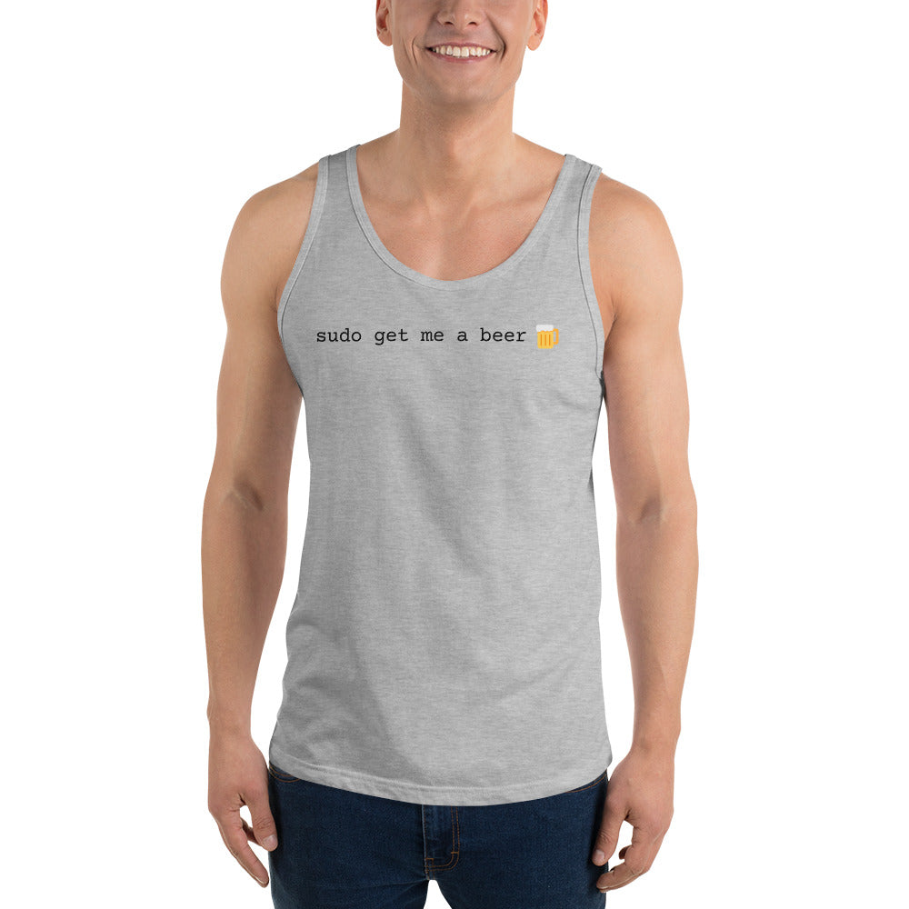 "SUDO GET ME A BEER" Unisex Tank Top The Developer Shop