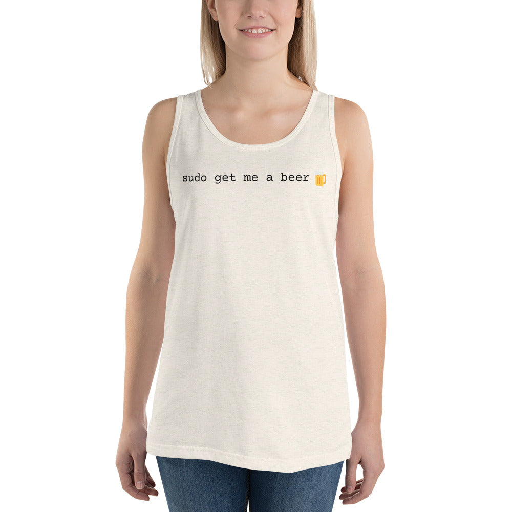 "SUDO GET ME A BEER" Unisex Tank Top The Developer Shop