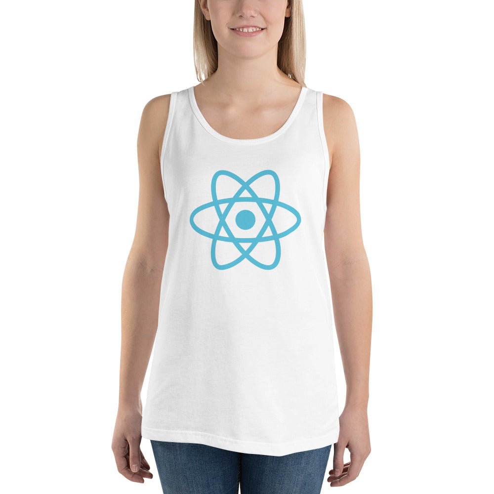 "REACT" Unisex Tank Top The Developer Shop