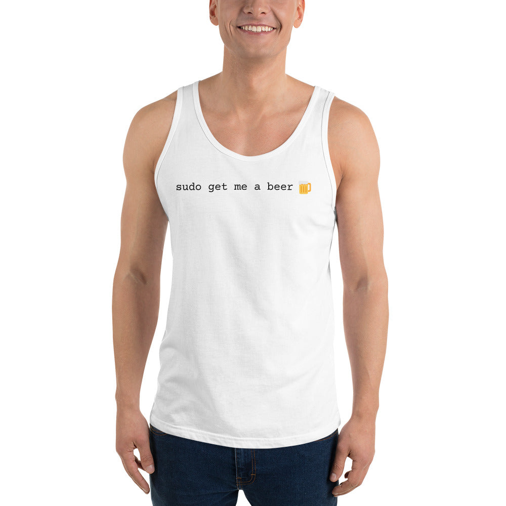 "SUDO GET ME A BEER" Unisex Tank Top The Developer Shop