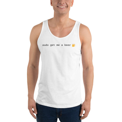 "SUDO GET ME A BEER" Unisex Tank Top The Developer Shop